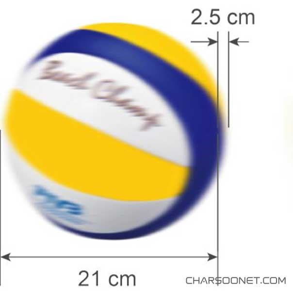 مشخصات توپ والیبال